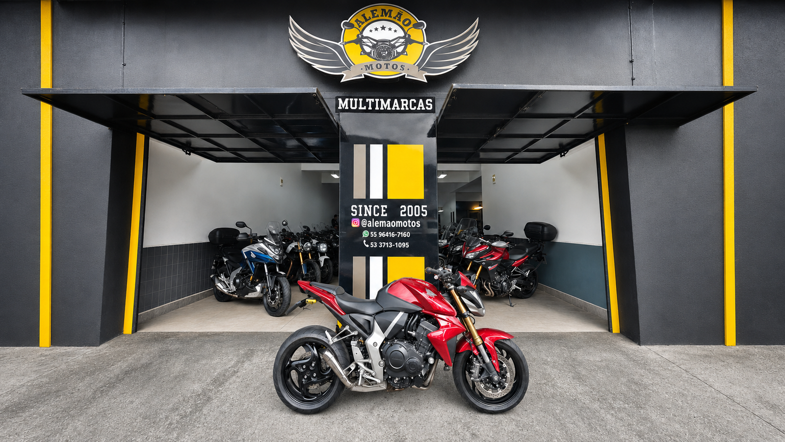 Fachada da loja Alemão Motos